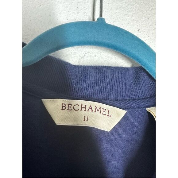 Vintage Bechamel Women’s Short Sleeve Blue Cotton Blend Buttoned Shirt Sz 1X - Picture 2 of 15